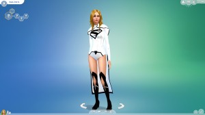 Supergirl white suit